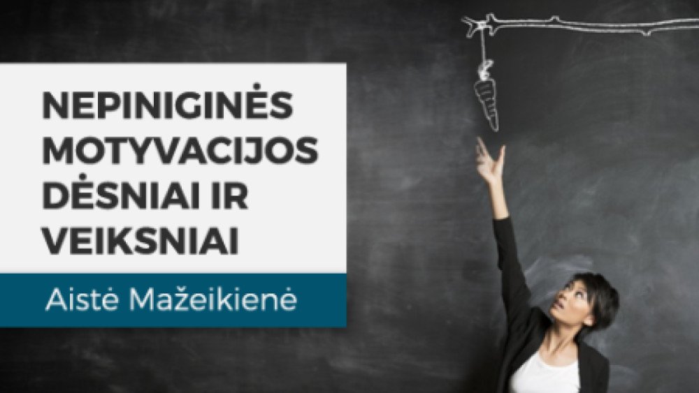 Nepiniginės motyvacijos dėsniai ir veiksniai